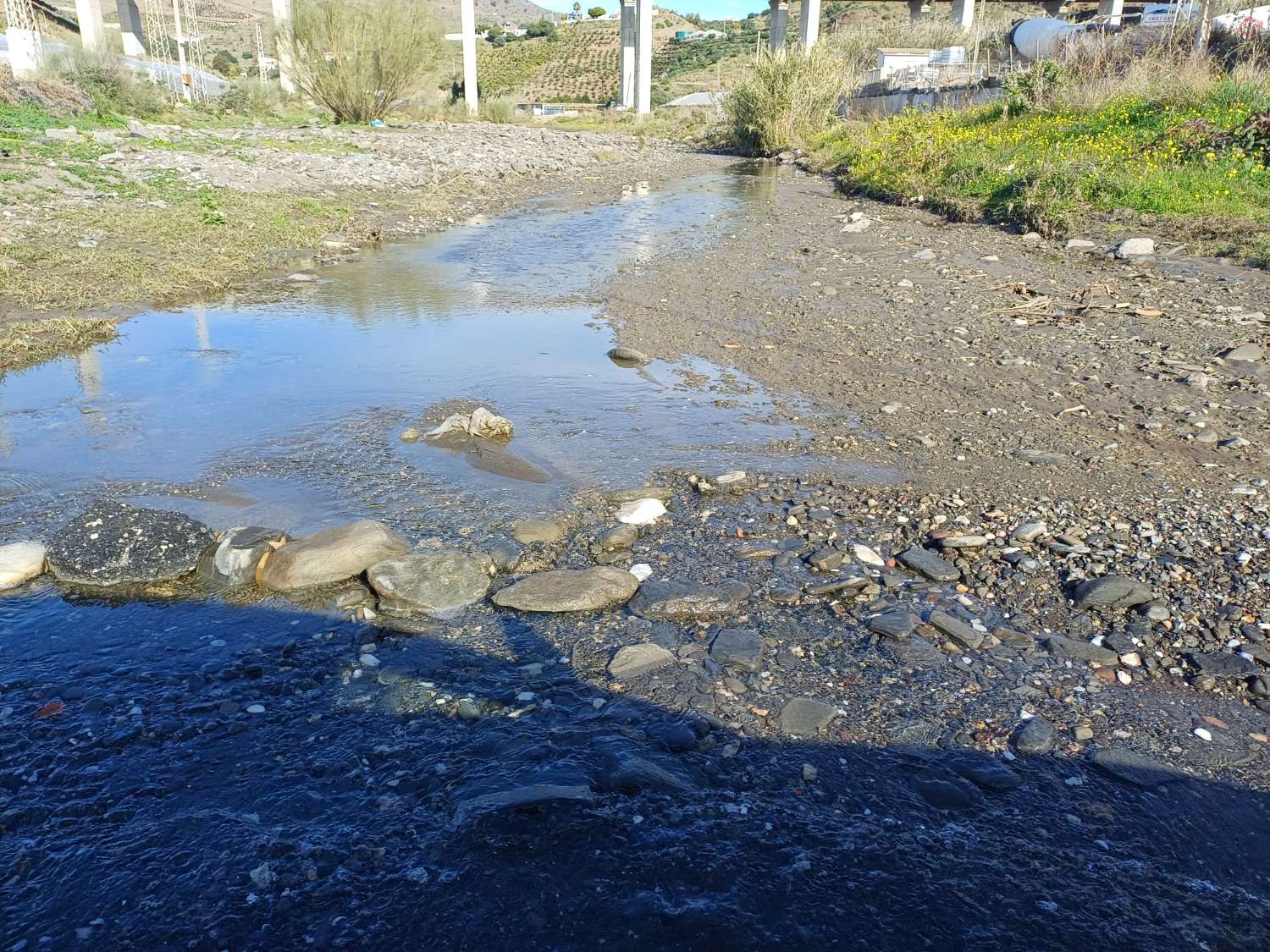 Parcela en el morche con agua