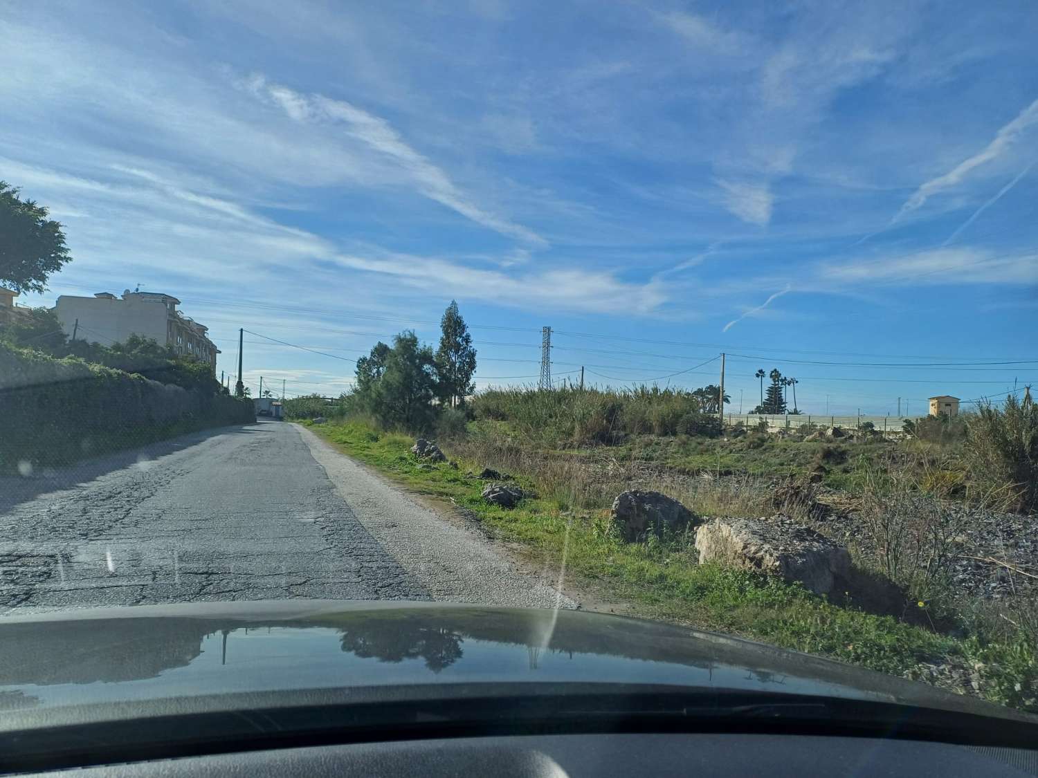 Parcela en el morche con agua