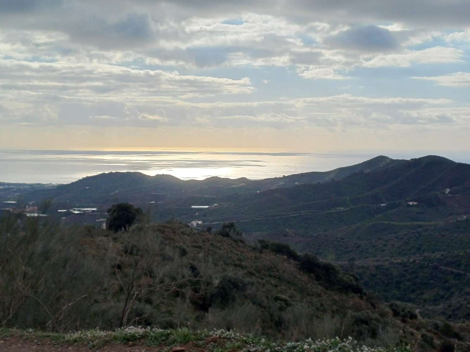 Parcela en macharaviaya con vistas al mar